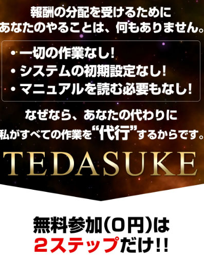 TEDASUKEの特徴は「作業代行システム」