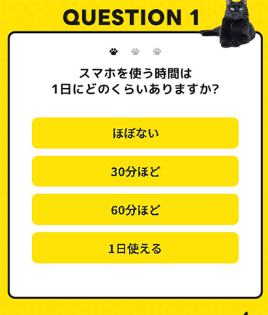 実際にスマホバイト診断で登録して検証してみた！まずは質問に答える